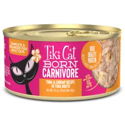 Born Carnivore Tuna & Shrimp Recipe in Tuna Broth