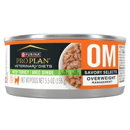 OM Savory Selects Overweight Management Feline Formula With Turkey In Sauce