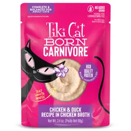 Born Carnivore Mousse: Chicken & Duck Recipe in Chicken Broth