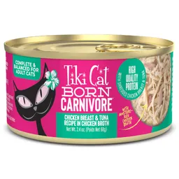 Born Carnivore Chicken Breast & Tuna Recipe in Chicken Broth