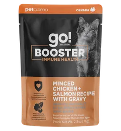 Booster Immune Health Minced Chicken + Salmon with Gravy