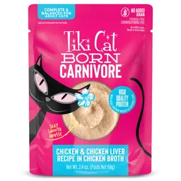 Born Carnivore Mousse: Chicken & Chicken Liver Recipe in Chicken Broth